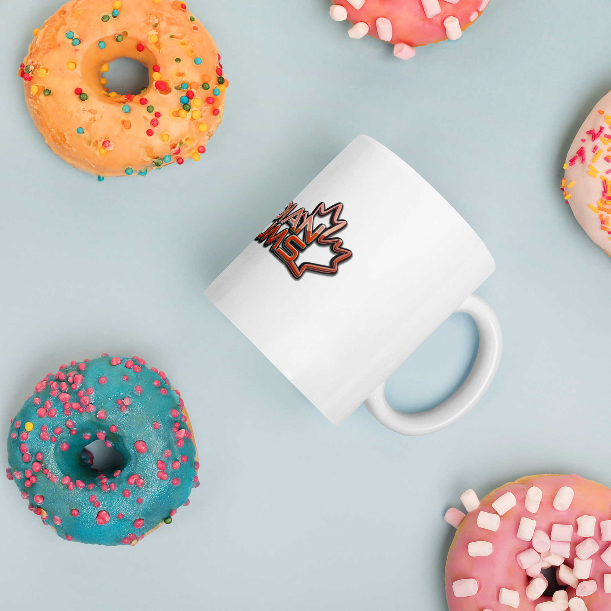 Canadian Museums White Glossy Mug - Image 3