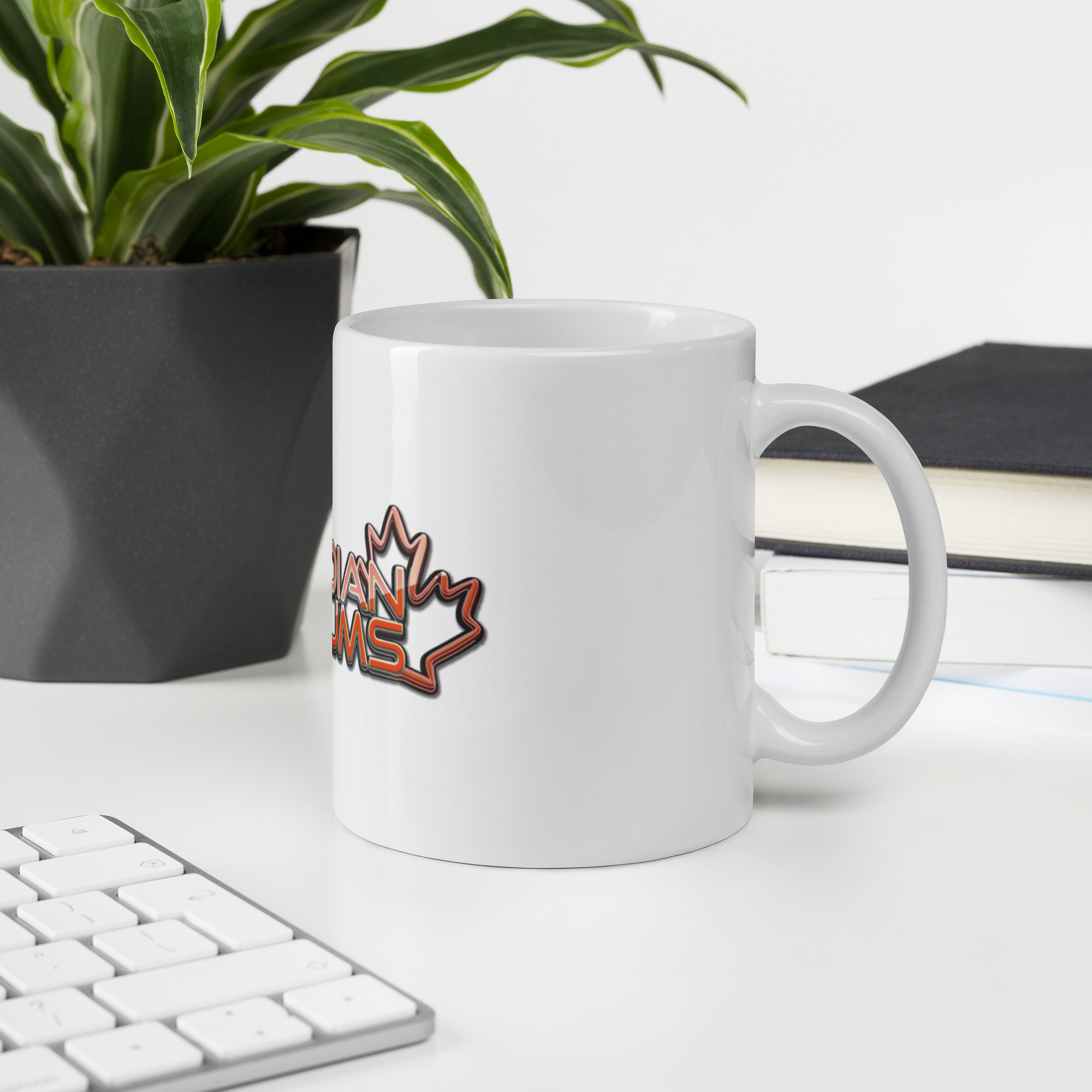 Canadian Museums White Glossy Mug - Image 2