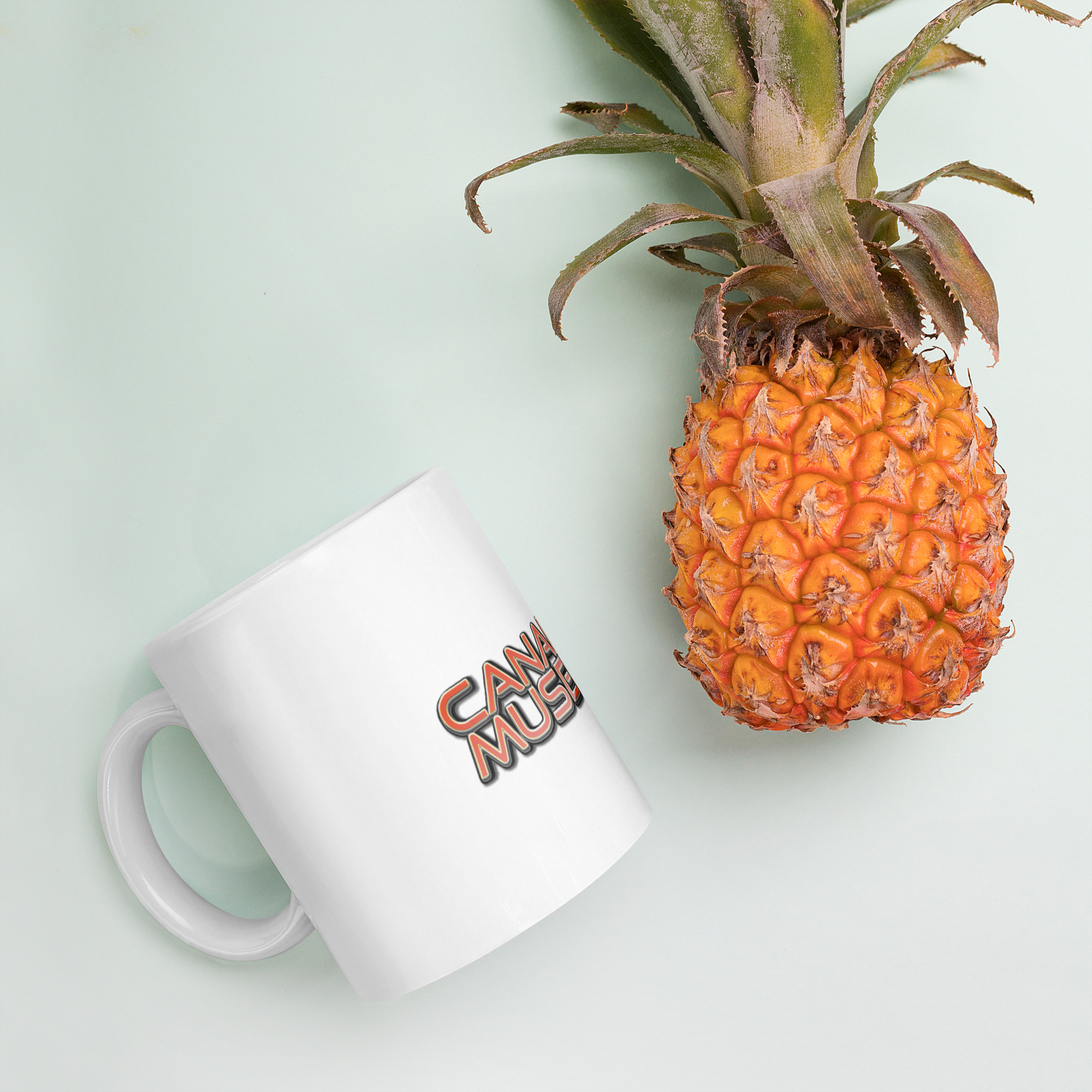 Canadian Museums White Glossy Mug - Image 4