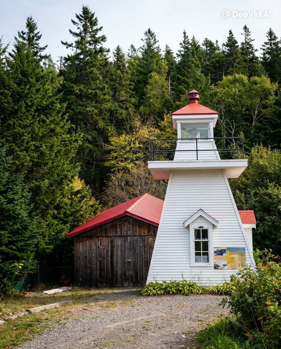 Lighthouse and boat shed